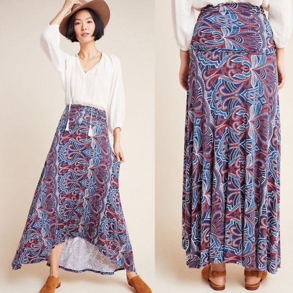 Maeve Dresses & Skirts - Maeve Anthropologie Melissa Paisley Maxi Skirt
